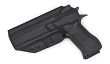 Kabura IWB Kydex IWI Jericho 941 F9 Full Size Steel Frame - Carbon. Wew. Prawa - Concealment Express JRO-941STEELFS-CF-RH-VAR - 2