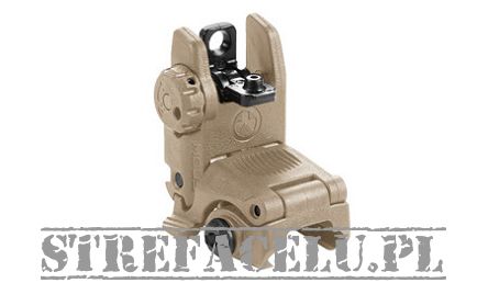 Magpul - Celownik przeziernikowy składany MBUS FDE Sight Rear - MAG248 FDE