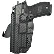OWB Holster, Compatibility : Sig P226 with rail, Manufacturer : Concealment Express, Material : Kydex, For Persons : Left Handed, Finish : Carbon - 2
