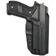 Kabura wewnętrzna lewa do pistoletu Sig Sauer P226 z szyną, LH IWB kydex, kolor: carbon - 2