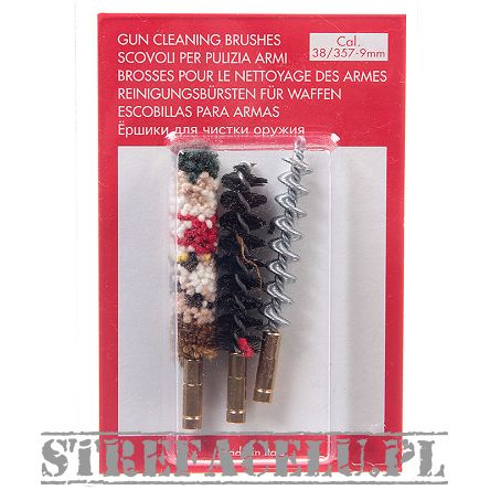 Szczoteczki (3szt.) karabinowe kal. 9mm spirala stal, nylon, bawełna - SC-87_9