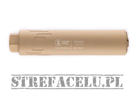 Suppressor, Manufacturer : SilentSteel (Finland), Model : Streamer, Caliber : .223/5.56, Color : FDE