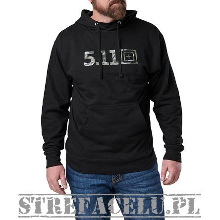 Men's Hoodie, Manufacturer : 5.11, Model : Topo Logo Legacy Hoodie, Color : Black