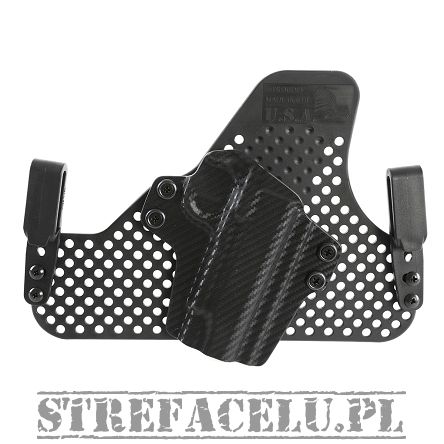 Kabura IWB Kydex 1911 Hybrid Tucable (bez szyny) - Carbon. Wew. Prawa - Concealment Express CEX-1911-RH-CF-HYBRD