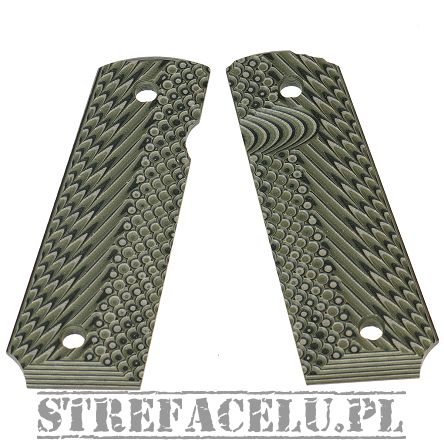 Okładziny G10 do BUL 1911 FS - GK1 Government Green #GRP/1911-46