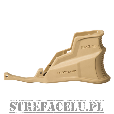 Chwyt z lejkiem i kabłąkiem do AR-15, ergonomiczny, kolor: piaskowy
