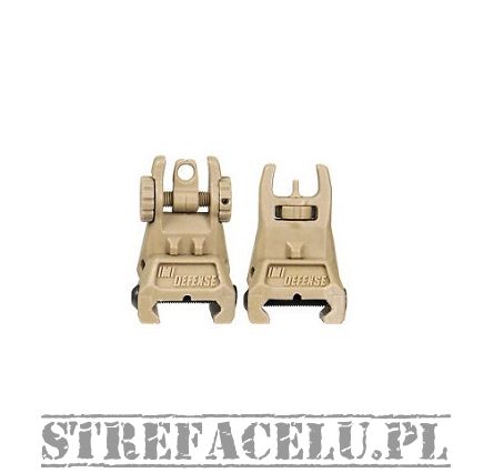 TFS - Tactical Front Polymer Flip Up Sight - Tan - IMI Defense - Z7000