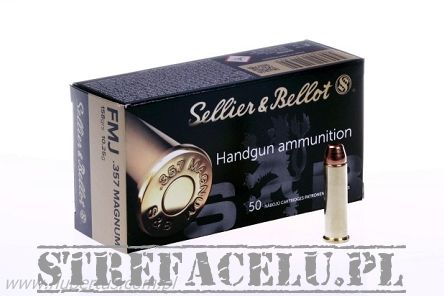 Nabój kulowy FMJ 10.25g S&B // .357 Magnum