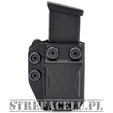 Kydex Pouch IWB/OWB 1 magazine doubblestack 9mm/40SW - Carbon, Concealment Express CEX-940-DS-CF-MAG