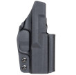 Kabura wewnętrzna lewa do pistoletu Glock 19/19X/23/32/45, LH IWB kydex, kolor: czarny - 2