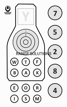 Tarcze Strzeleckie SOP2 50szt Range Solutions