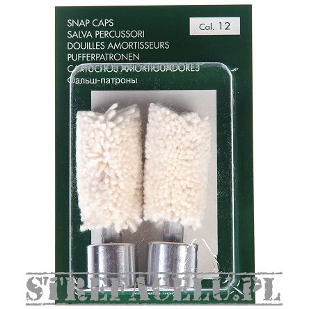 Aluminium Snap Cap 12GA with a mop - 2 pieces - SC-25/2_12