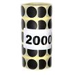 Zaklejki do przestrzelin fi16mm czarna - 2tys. szt.