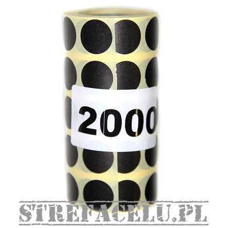 Sticker to cover the hit , fi16mm , black - 2000 pieces