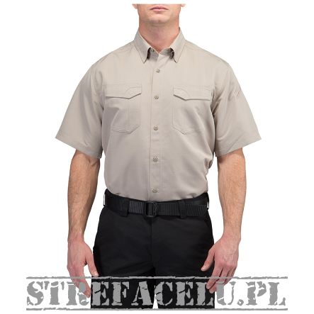 Men's Shirt, Manufacturer : 5.11, Model : Fast-Tac Short Sleeve Shirt, Color : Khaki