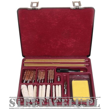 Uniwersalny zestaw do czyszczenia broni, multikaliber, etui drewnopod. - SC-190