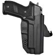 Kabura zewnętrzna prawa do pistoletu Sig Sauer P226 z szyną, RH OWB kydex, kolor: czarny - 2