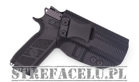 Kabura IWB Kydex CZ P-07 - Carbon. Wew.Prawa - Concealment Express CZU-P07-CF-RH-VAR