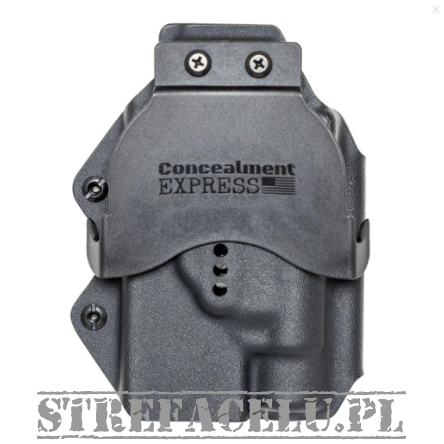 Kabura IWB/OWB LUX V2 EXT do pistoletu z latarką Streamlight TLR-1, Ambi, kolor: czarny