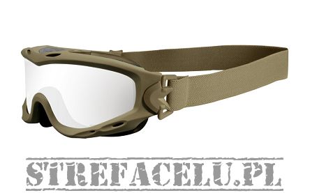 Gogle WileyX SPEAR Smoke/Clear SP29T / Tan Frame