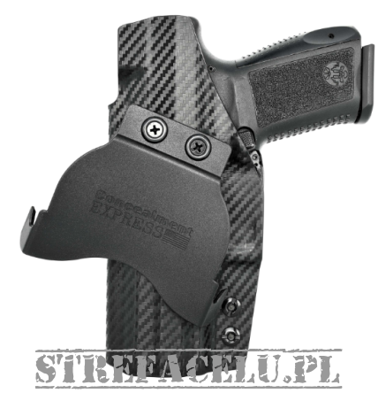 Kabura zewnętrzna prawa do pistoletu Canik TP9SF/Elite, RH OWB kydex, kolor: carbon