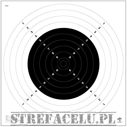 Tarcza strzelnicza karabin centr. 300m - Kcz-300m - pierścieniowa - 1szt.