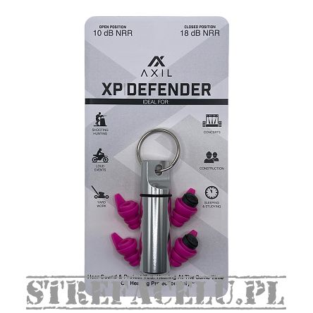 Zatyczki do uszu XP Defender - M/L kolor: Pink  - AXIL
