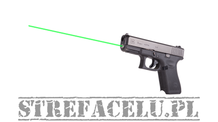 Wskaźnik laserowy w żerdzi do pistoletu Glock 19/19MOS/19X/45 Gen5 - Zielony - Lasermax LMS-G5-19G