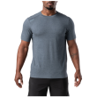 Men's T-Shirt, Manufacturer : 5.11, Model : PT-R Charge Short Sleeve Top 2.0, Color : Turbulence Heather - 2
