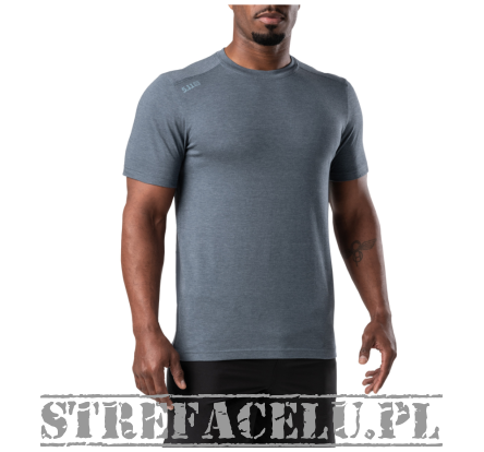 Men's T-Shirt, Manufacturer : 5.11, Model : PT-R Charge Short Sleeve Top 2.0, Color : Turbulence Heather